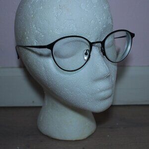 Unbranded Titanium Black Round Metal Eyeglasses Frames